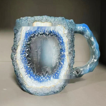 400ml Elegant Resin Mineral Crystal Coffee Mug – Unique & Stylish Gift