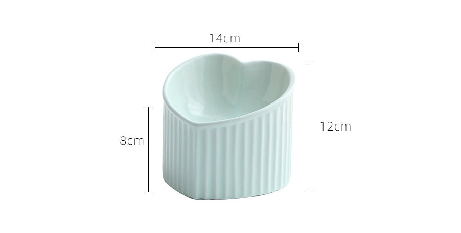 Pet Ceramic Bowl with Inclined Mouth – Practical, Durable & Comfortable Feeding