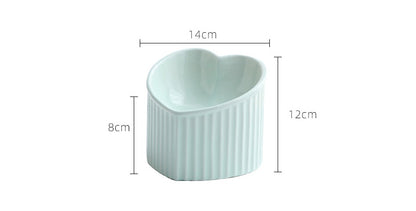 Pet Ceramic Bowl with Inclined Mouth – Practical, Durable & Comfortable Feeding