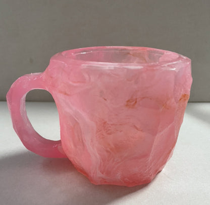 400ml Elegant Resin Mineral Crystal Coffee Mug – Unique & Stylish Gift