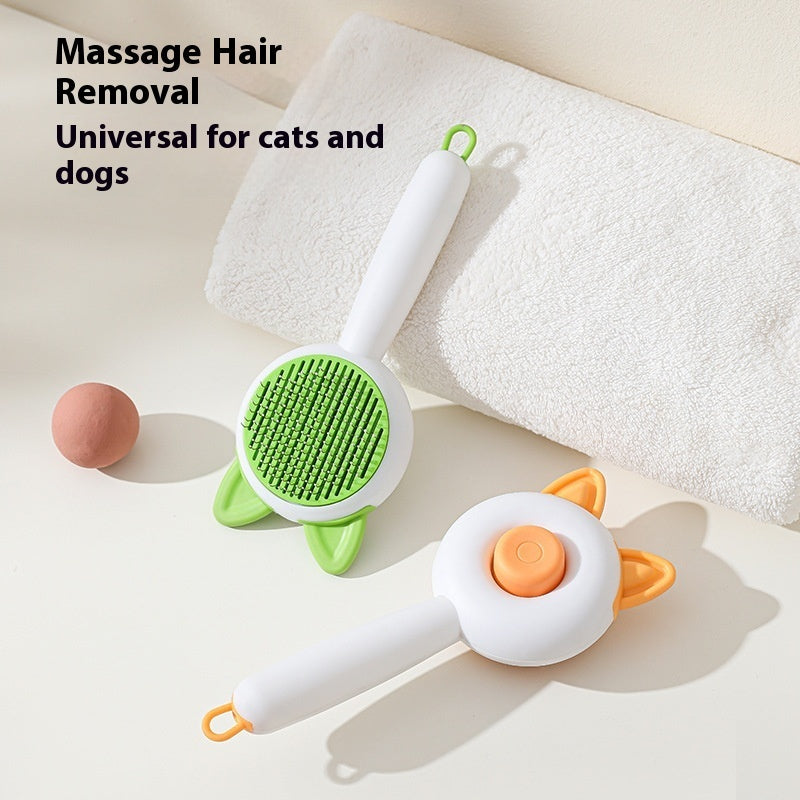 Self-Cleaning Pet Brush  Easy Grooming for Dogs & Cats