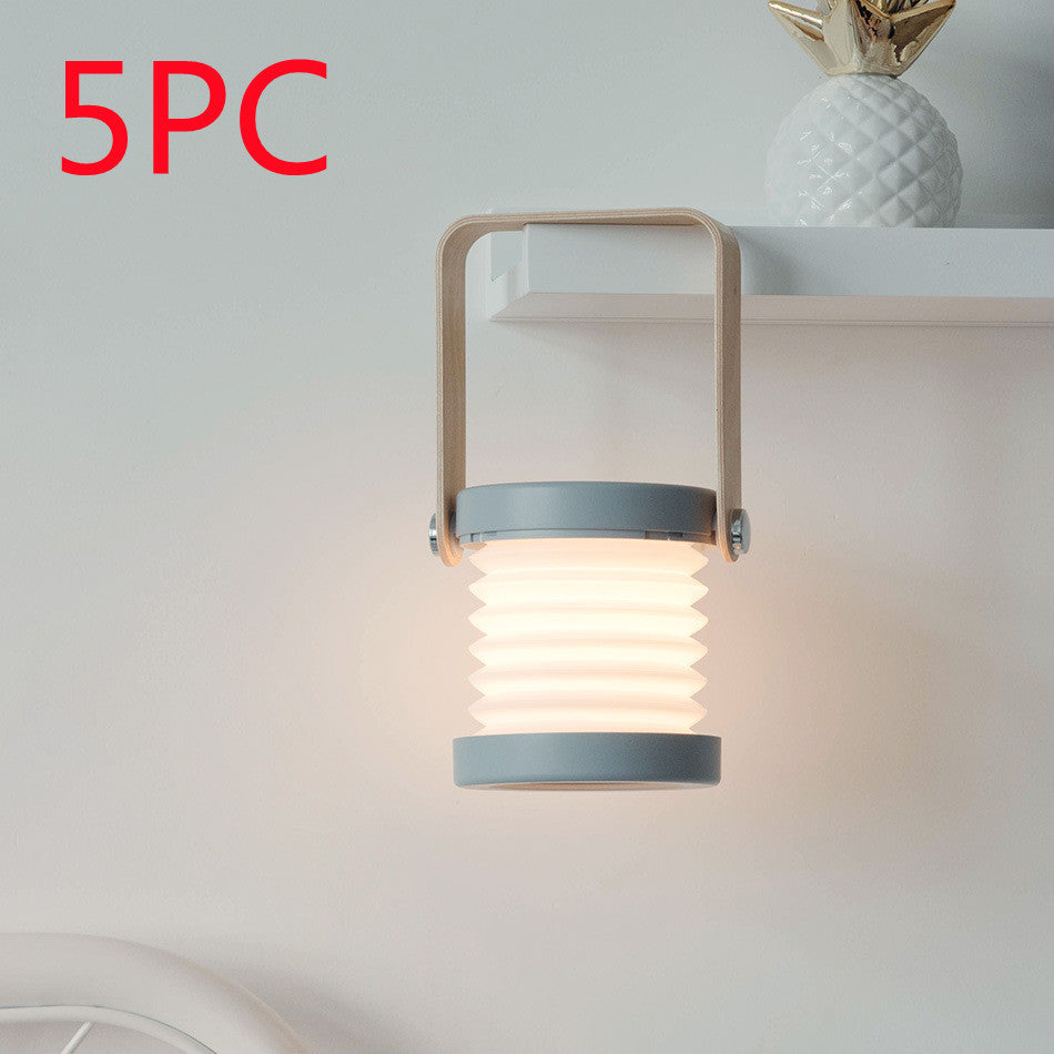 Foldable Touch Dimmable LED Night Light with USB Rechargeable Lantern