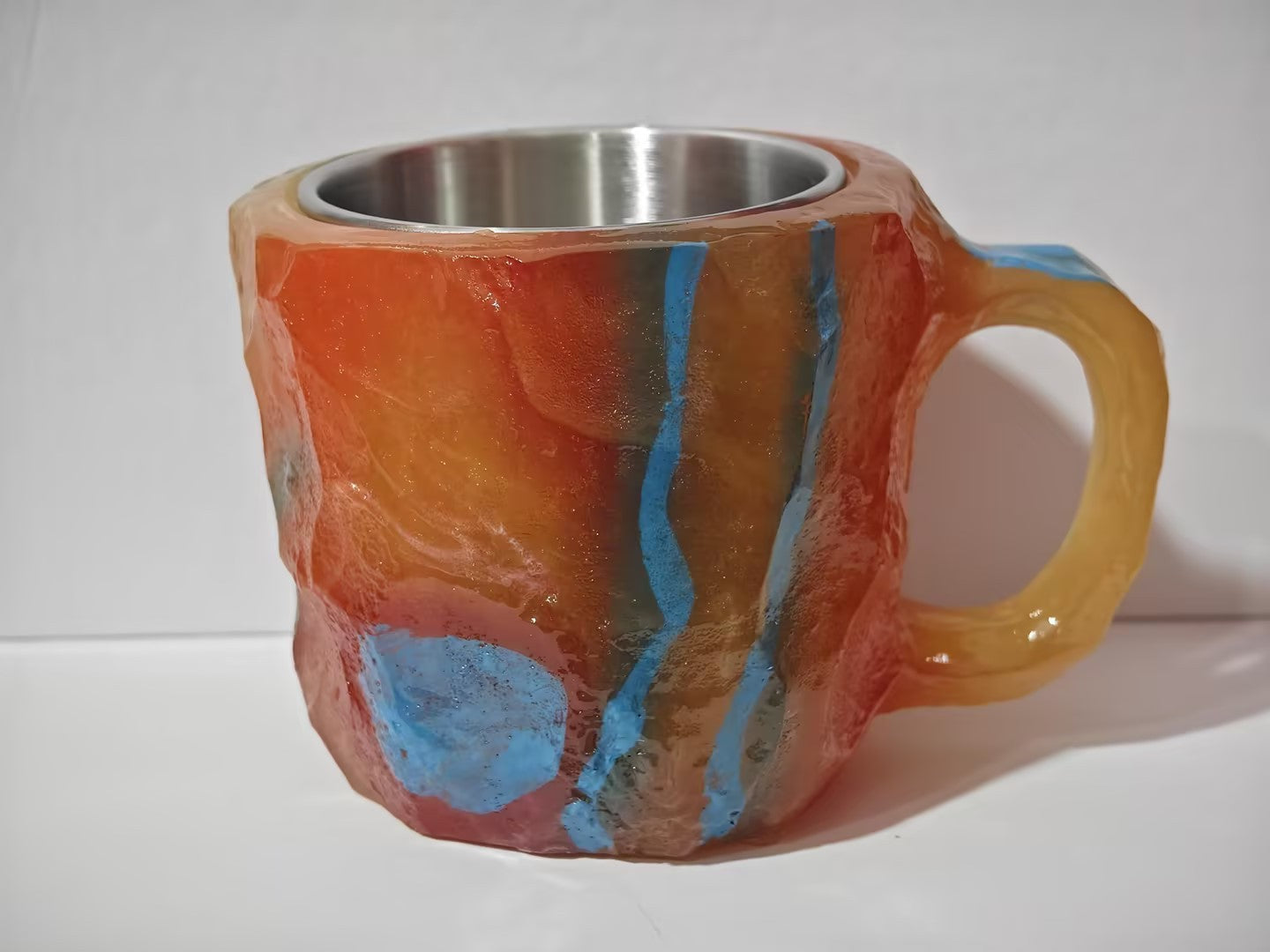 400ml Elegant Resin Mineral Crystal Coffee Mug – Unique & Stylish Gift