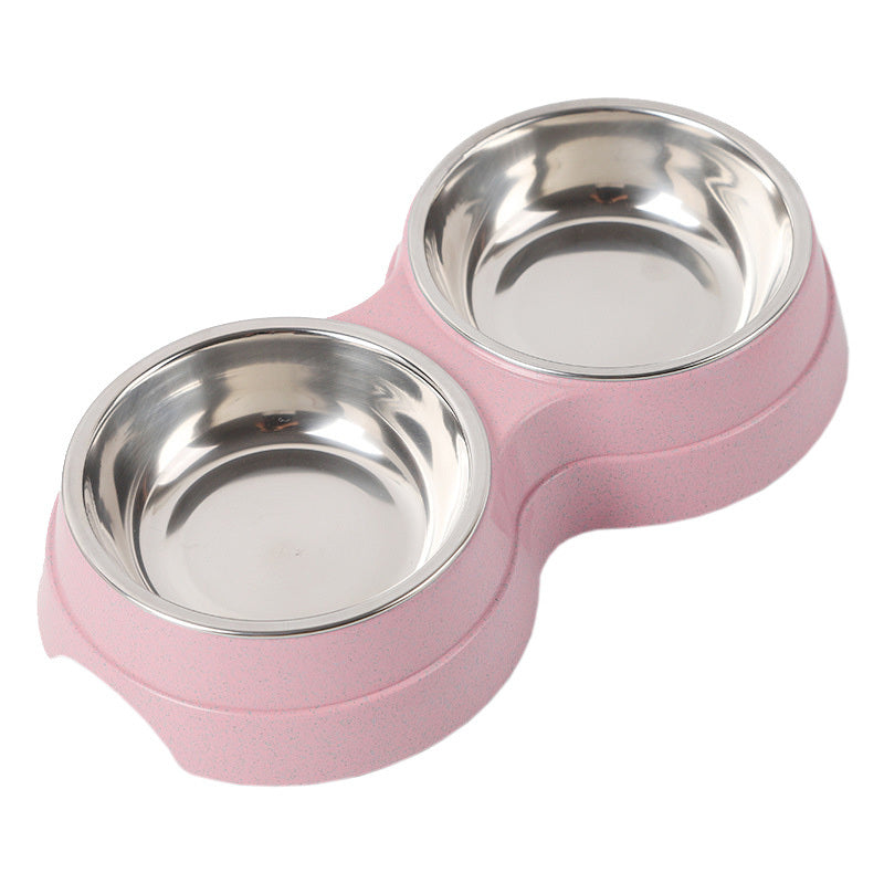 Stainless steel rice bowl pet supplies