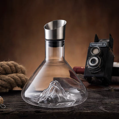 Crystal Iceberg Waterfall Wine Decanter