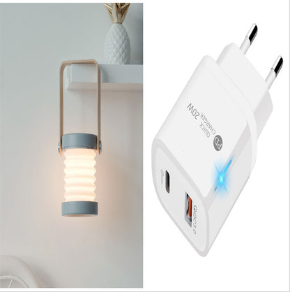 Foldable Touch Dimmable LED Night Light with USB Rechargeable Lantern