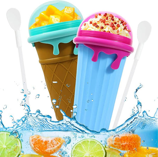 500ml Slushy Cup – Quick-Frozen Smoothie & Ice Cream Maker, Magic Ice Cream Cup for Summer