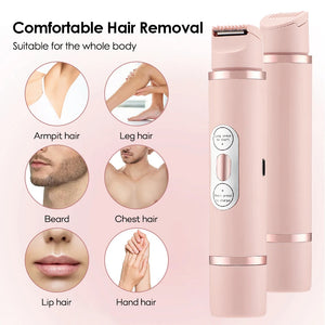 Dual-Head Electric Shaver – Painless Hair Removal for Women