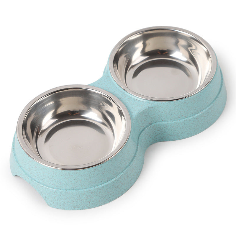 Stainless steel rice bowl pet supplies