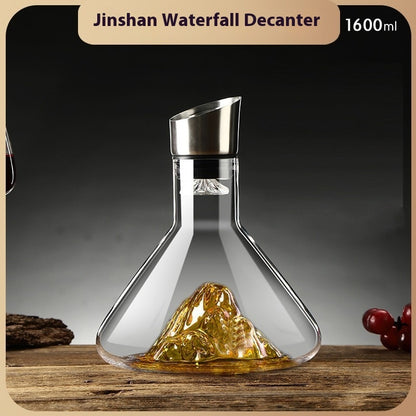 Crystal Iceberg Waterfall Wine Decanter