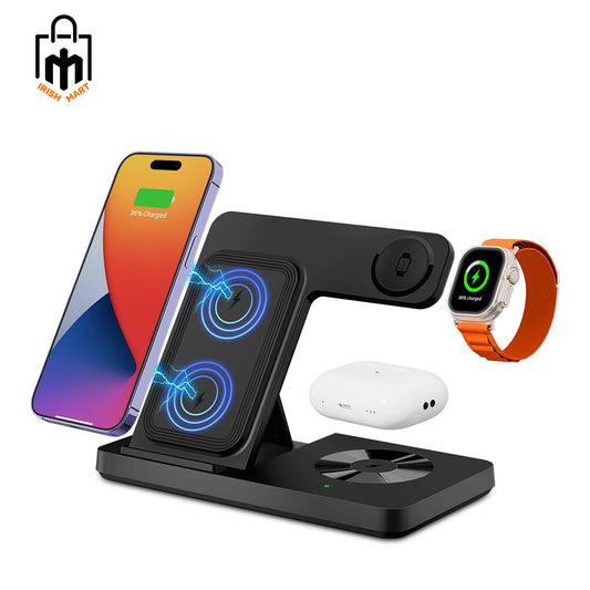 15W 3-in-1 Foldable Fast Wireless Charging Stand