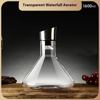 Crystal Iceberg Waterfall Wine Decanter