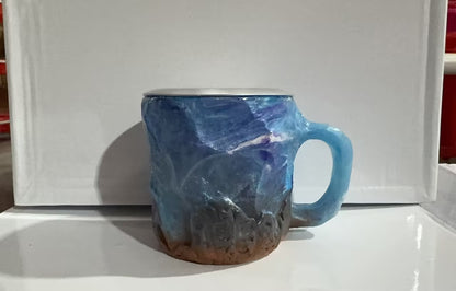 400ml Elegant Resin Mineral Crystal Coffee Mug – Unique & Stylish Gift