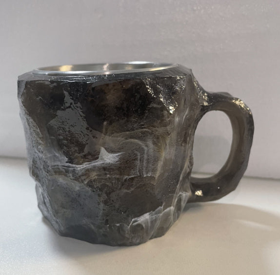 400ml Elegant Resin Mineral Crystal Coffee Mug – Unique & Stylish Gift