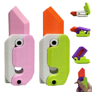 3D Printed Gravity Cube Jumping Radish Knife Toy