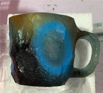 400ml Elegant Resin Mineral Crystal Coffee Mug – Unique & Stylish Gift