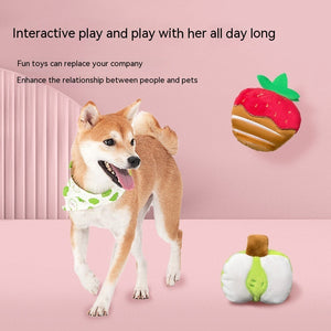 Strawberry Chocolate Dog Toy – A Fun & Adorable Treat for Your Pup!