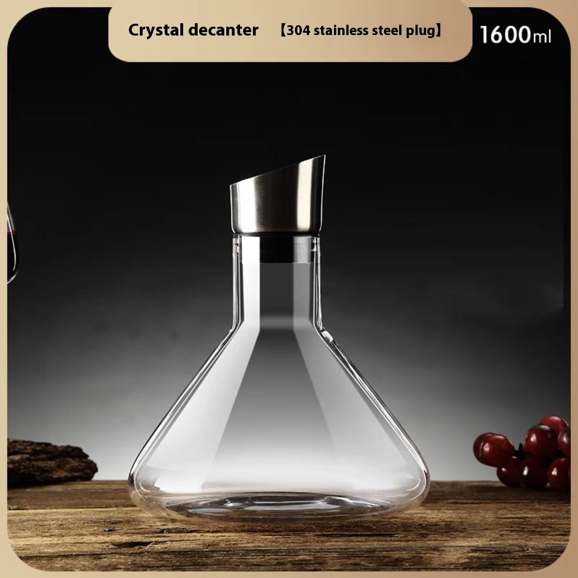 Crystal Iceberg Waterfall Wine Decanter